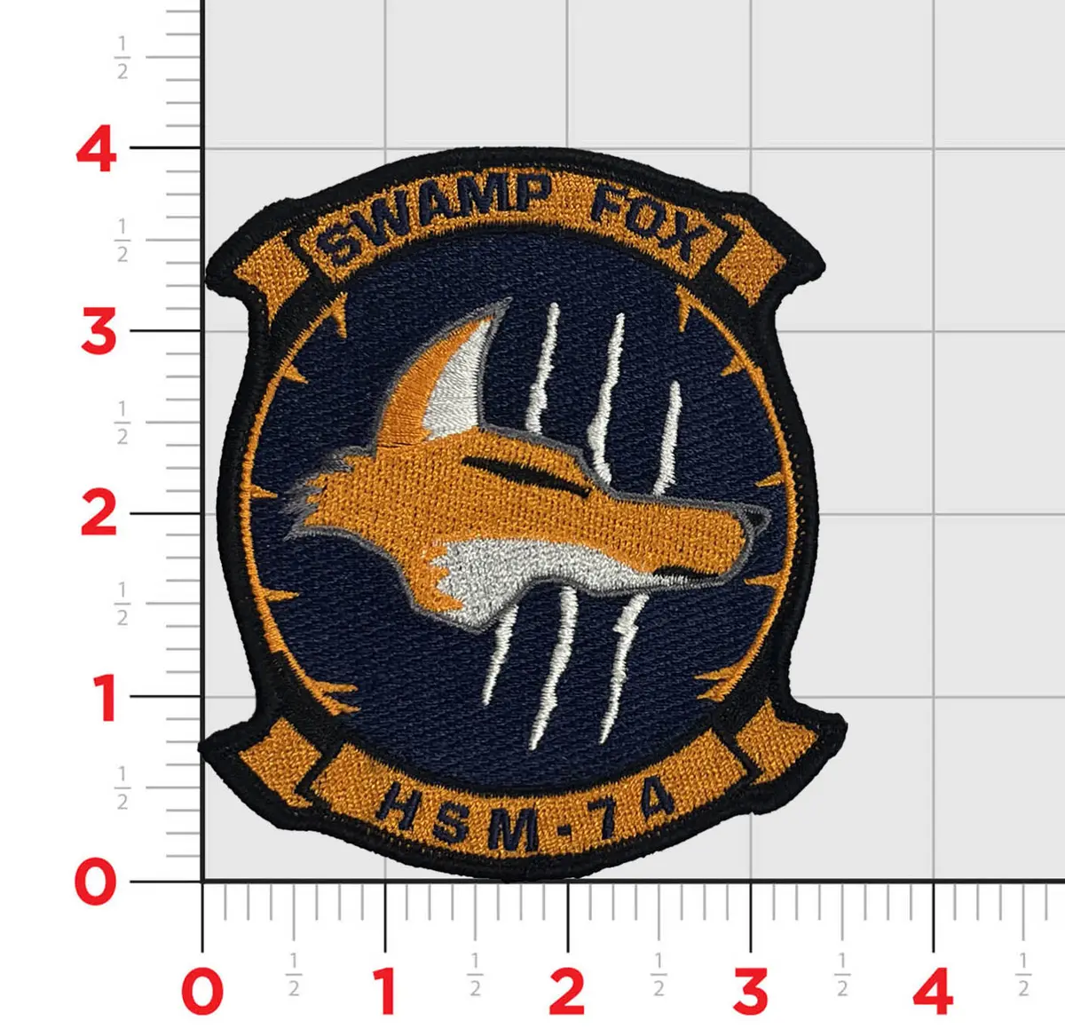 Officially Licensed Us Navy Hsm-74 Swamp Fox Squadron Patch 1