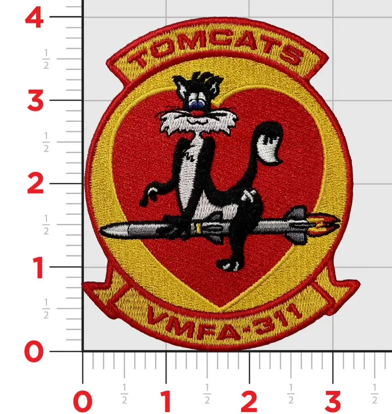 Officially Licensed Usmc Vmfa-311 Tomcats Squadron Patch 1