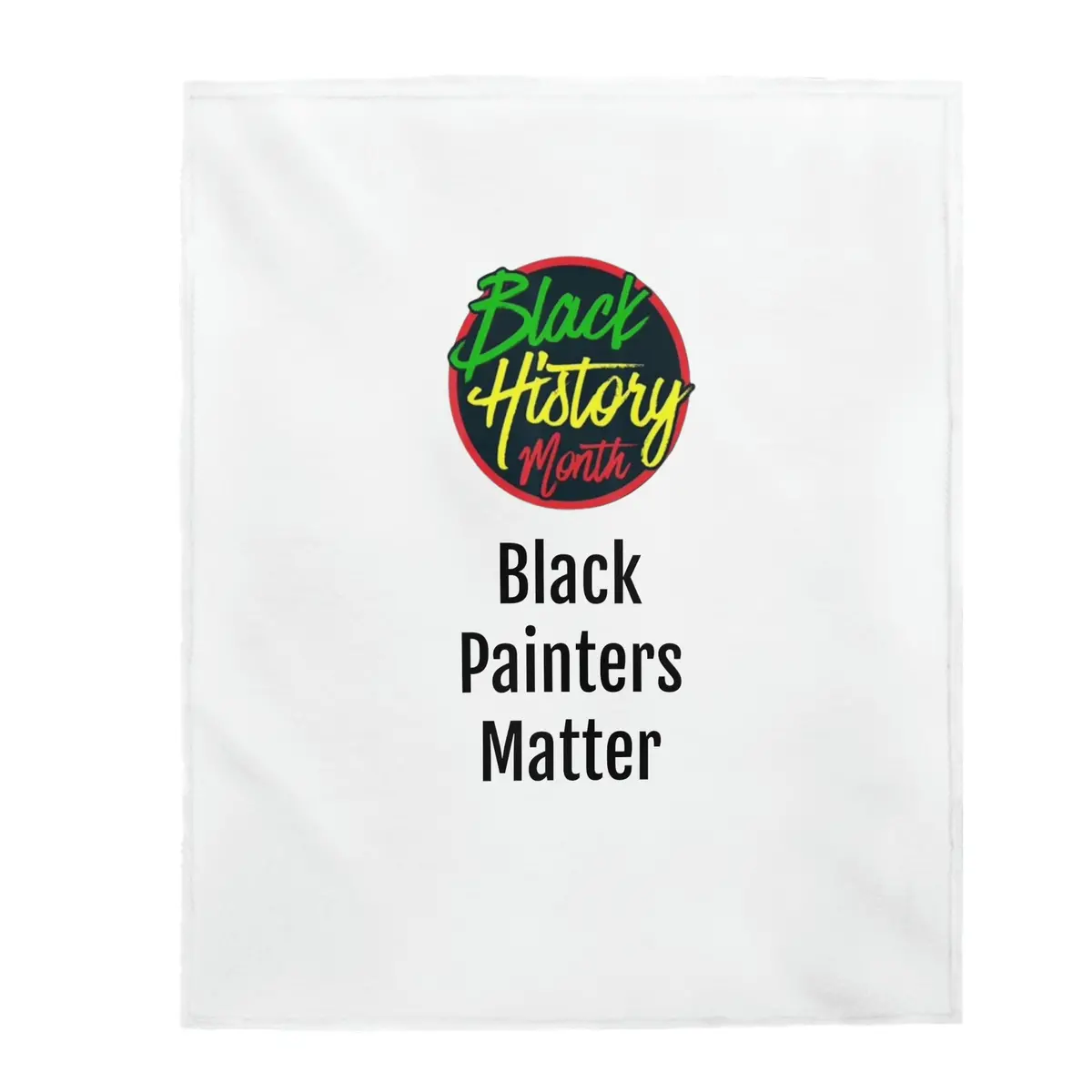 Black Painters Matter Plush Blanket 1