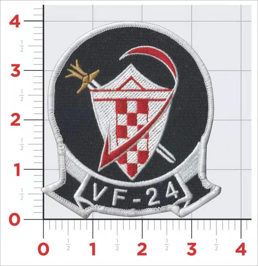 Officially Licensed Us Navy Official Vf-24 Checkertails Patch 1
