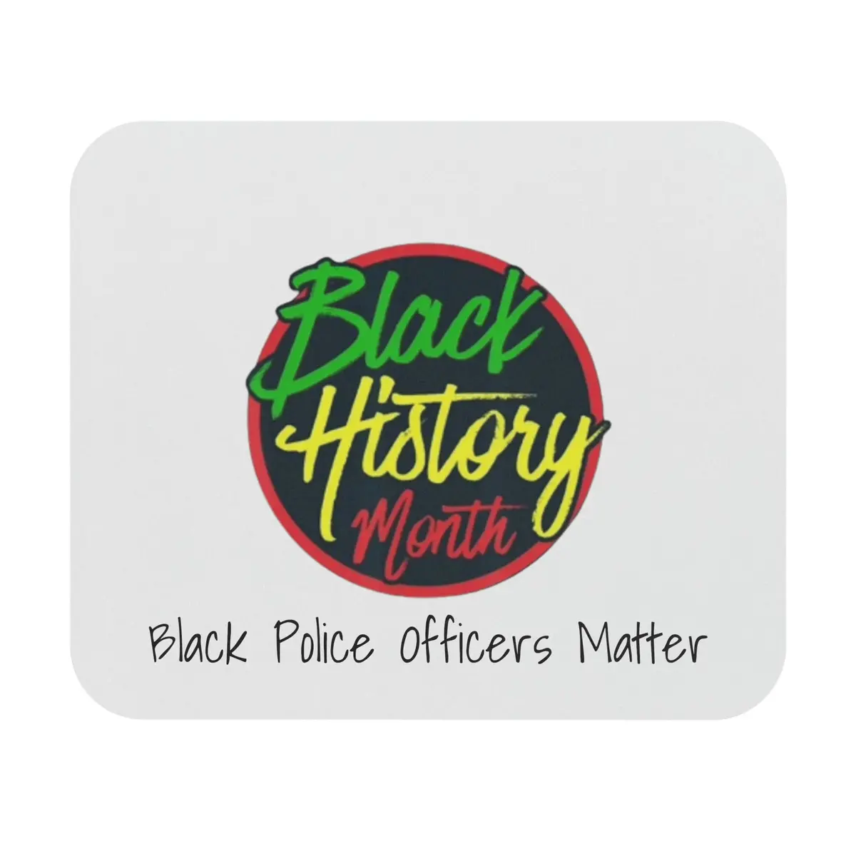 Black Police Officers Matter Mouse Pad (Rectangle) 1