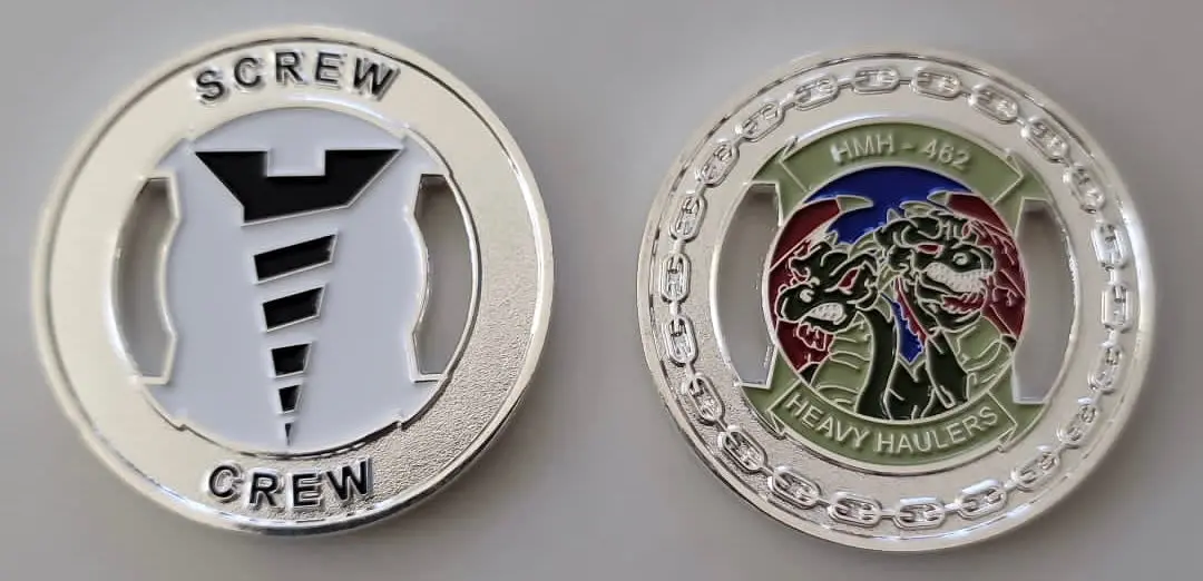 Official Hmh-462 Screw Crew Coin 1