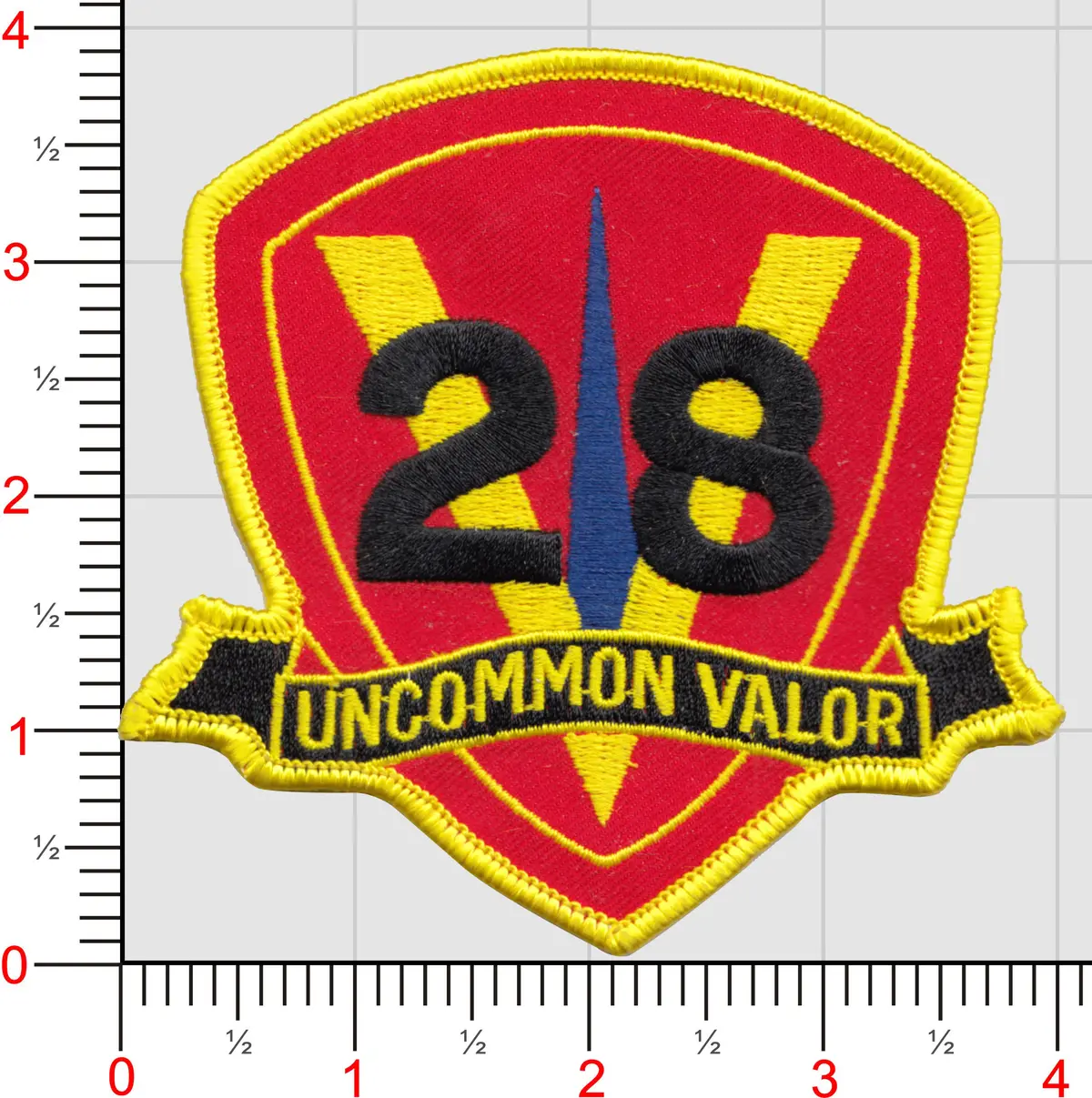 Officially Licensed Usmc 28Th Marines Uncommon Valor Patch 1