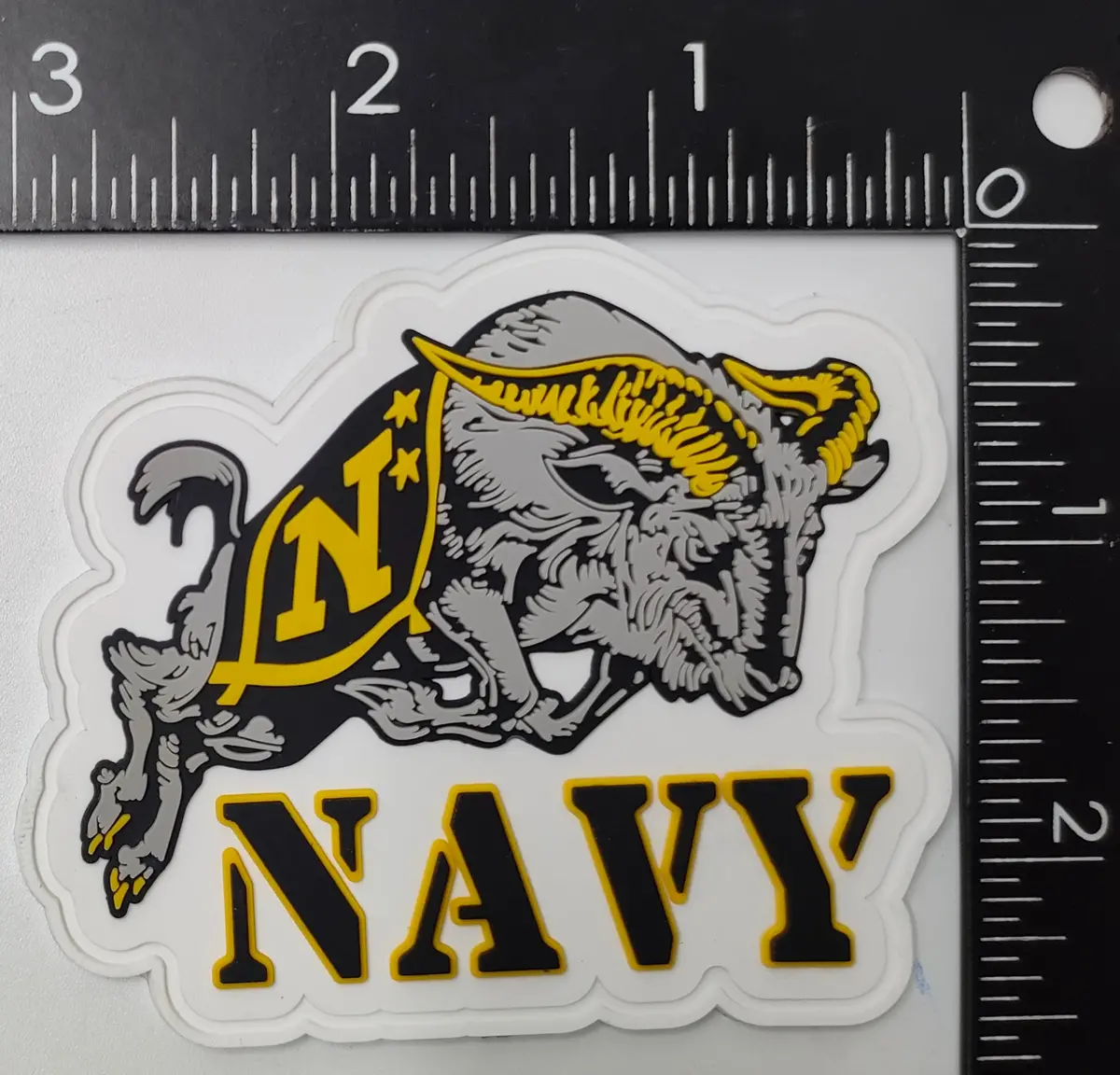 Officially Licensed Us Naval Academy Goat Pvc Patch 1