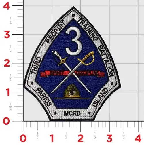 Officially Licensed 3Rd Recruit Training Battalion Parris Island Patch 1