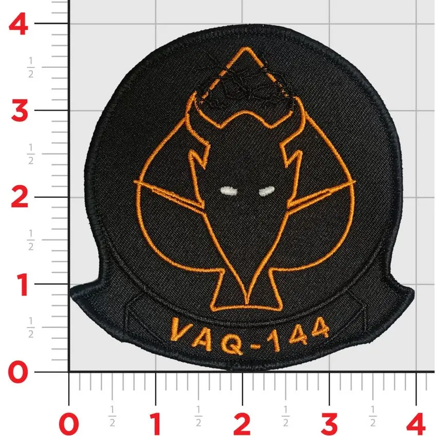 Officially Licensed Us Navy Vaq-144 Main Battery Blackout Squadron Patch 1