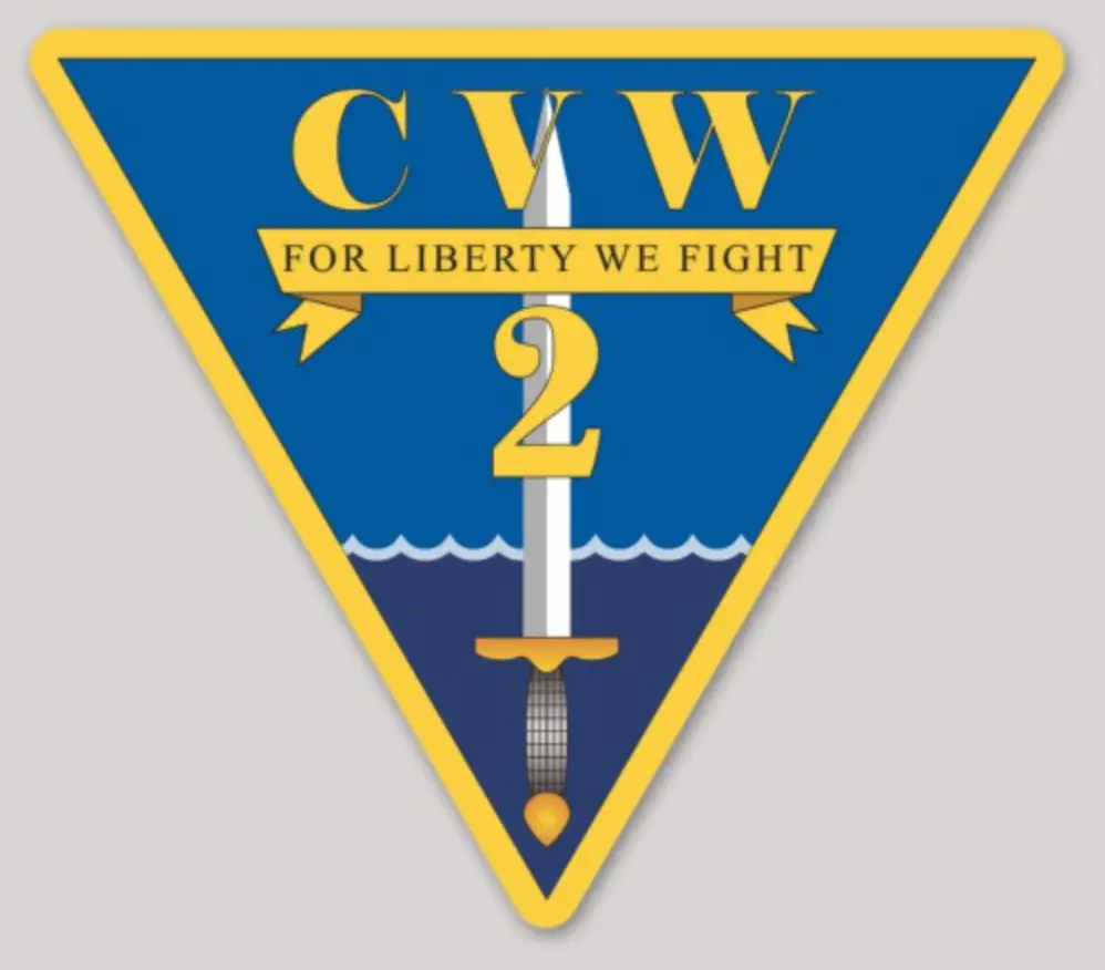 Officially Licensed Carrier Air Wing Cvw-2 Sticker 1