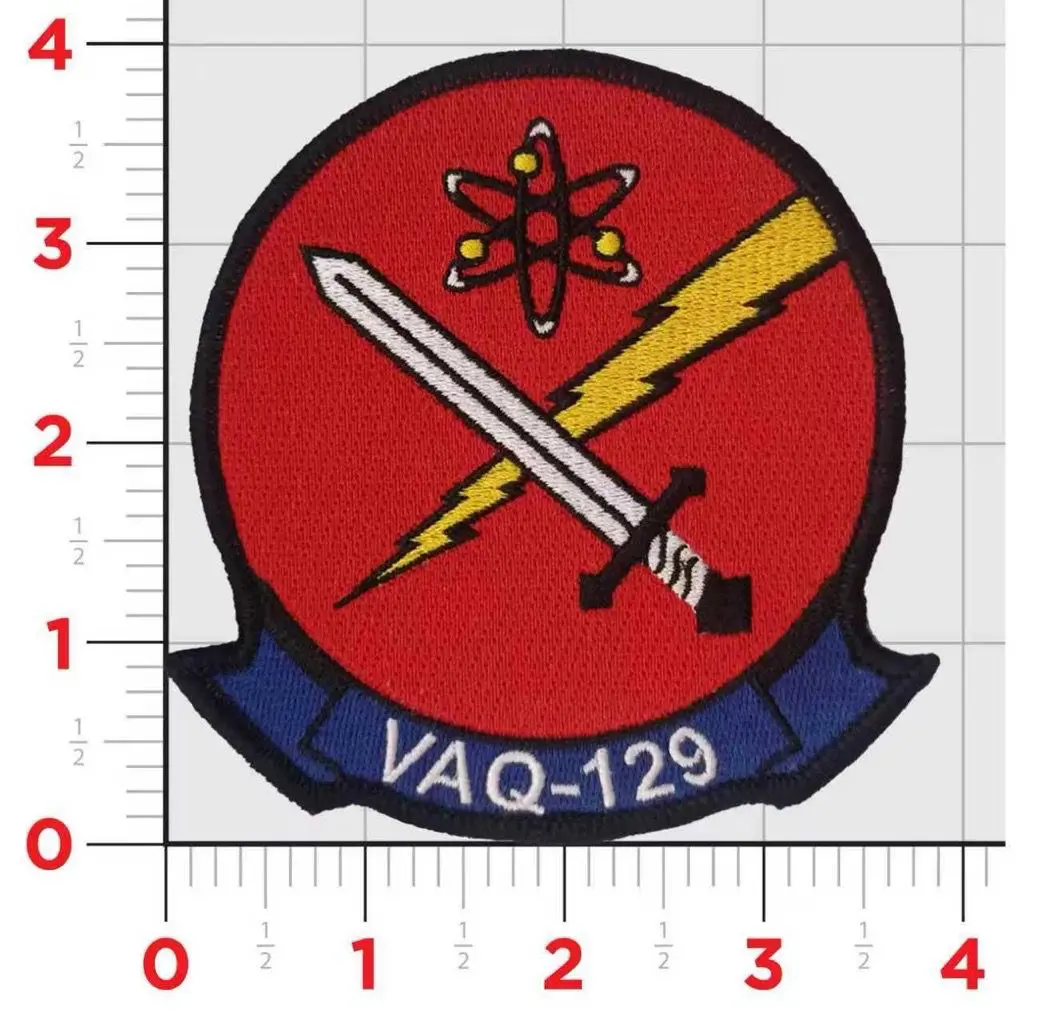 Officially Licensed Us Navy Vaq-129 Vikings 2025 Patches 1