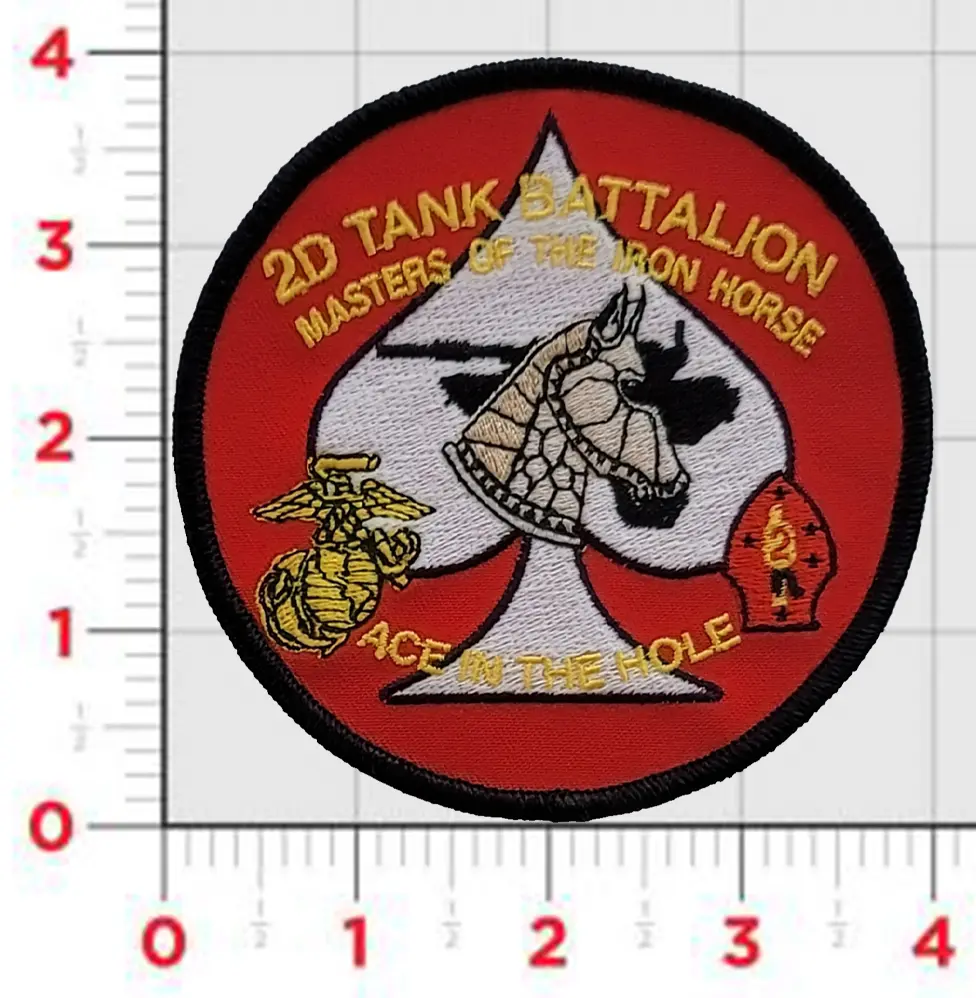 Officially Licensed Usmc 2Nd Tank Bn Masters Of The Iron Horse Patch 1