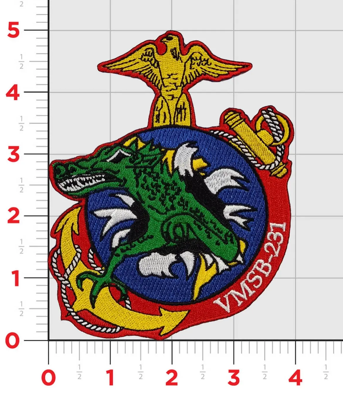 Officially Licensed Usmc Vmsb-231 Ace Of Spades Wwii Throwback Patch 1