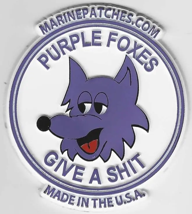 Officially Licensed Usmc Vmm/Hmm-364 Purple Foxes Magnet 1