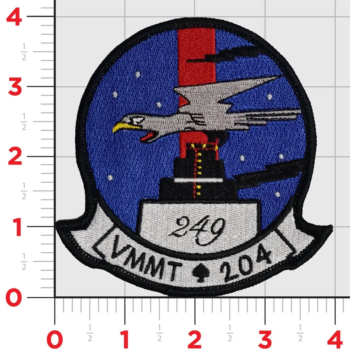 Official Vmmt-204 Raptors 249Th Ball Patch 1