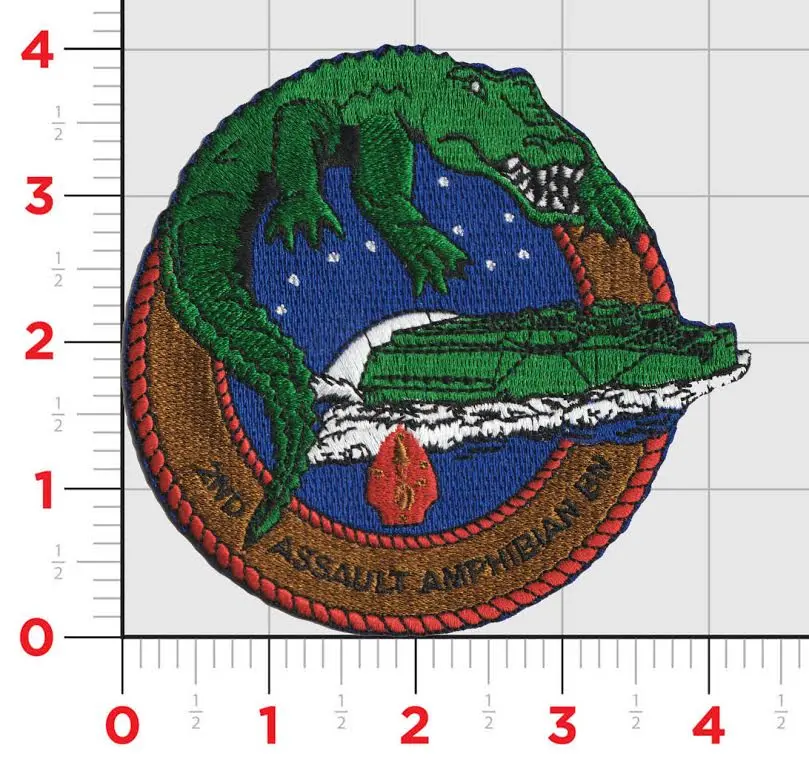 Officially Licensed Usmc 2Nd Assault Amphibian Bn Patch 1