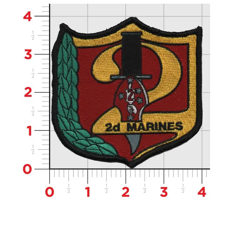 Officially Licensed Usmc 2Nd Marine Regiment Patch 1