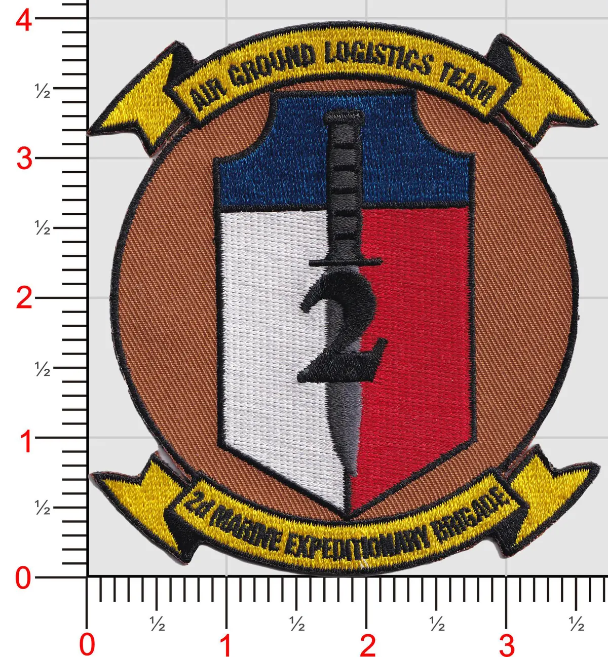 Officially Licensed Usmc 2Nd Marine Expeditionary Brigade Patch 1