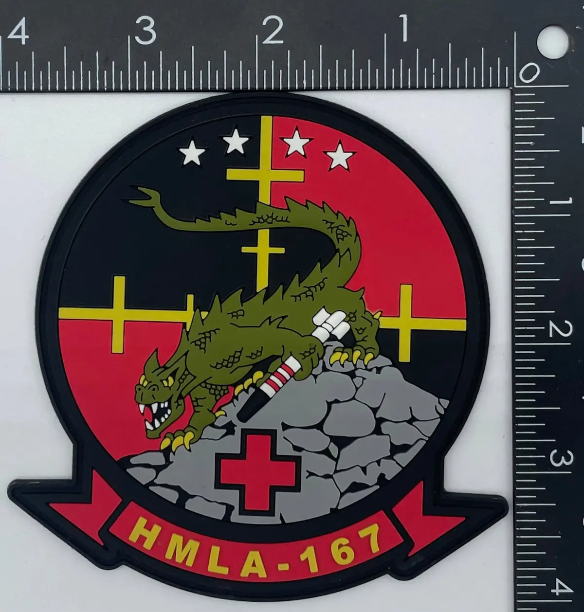 Officially Licensed Hmla-167 Warriors Pvc Squadron Patch 2