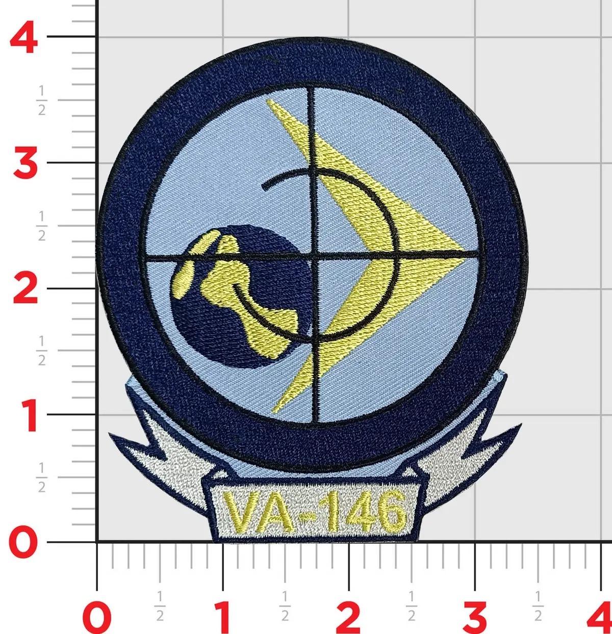Officially Licensed Us Navy Va-146/ Vfa-146 Blue Diamonds Throwback Squadron Patch 1