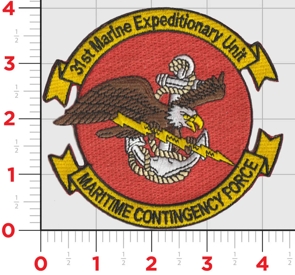 Officially Licensed Usmc 31St Meu Maritime Contingency Force Patch 1