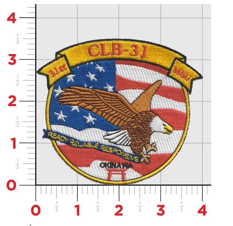 Officially Licensed Usmc 31St Meu Combat Logistics Battalion Patch 1