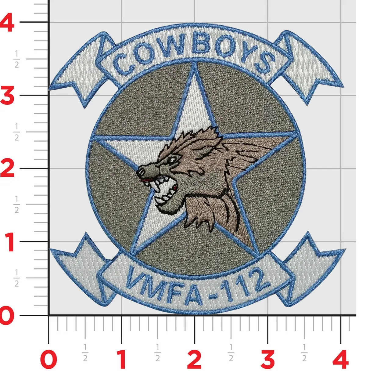 Officially Licensed Usmc Vmfa-112 Cowboys Patch 1