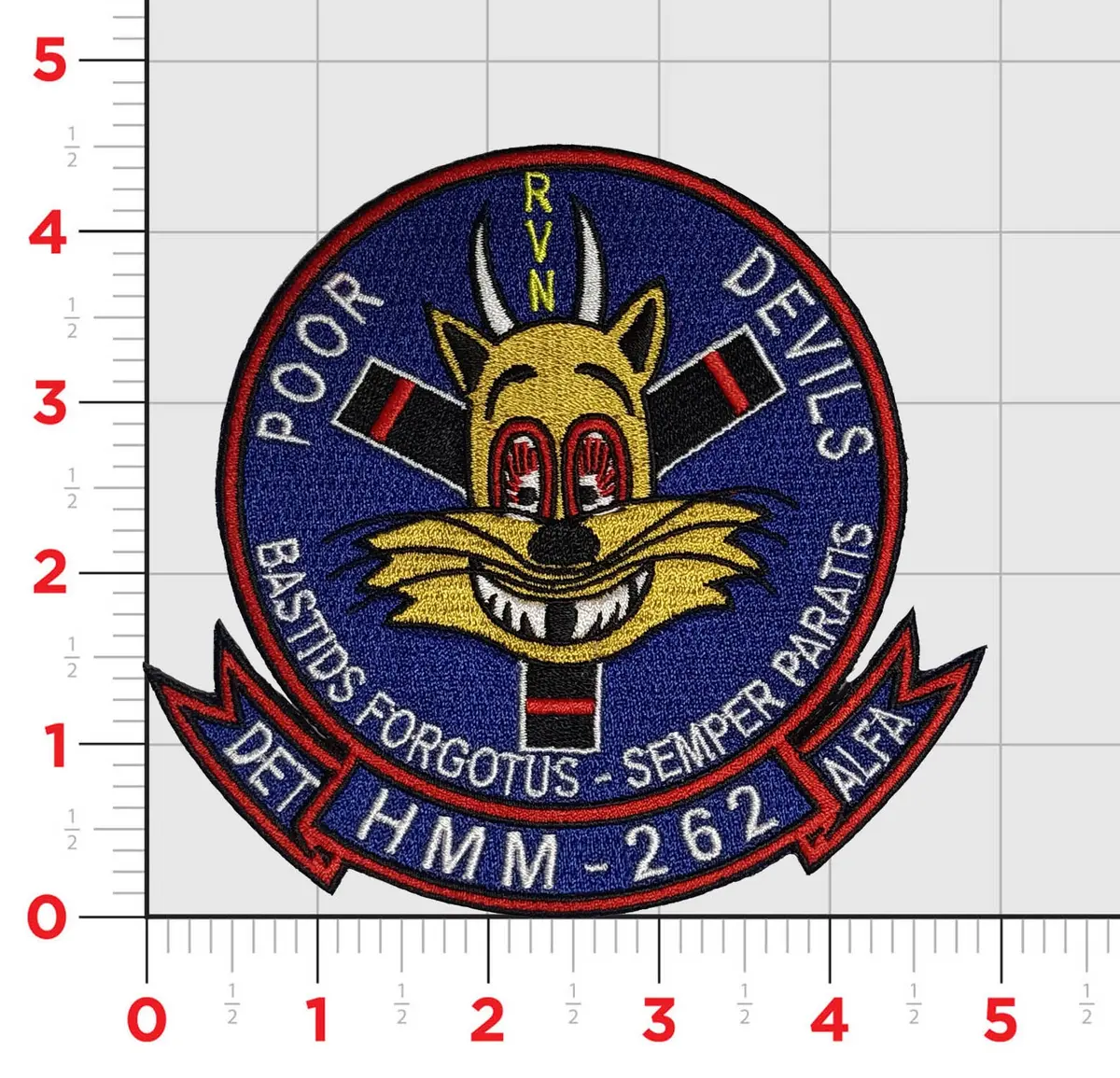 Officially Licensed Usmc Hmm-262 Poor Devils Det Alfa Patch 1