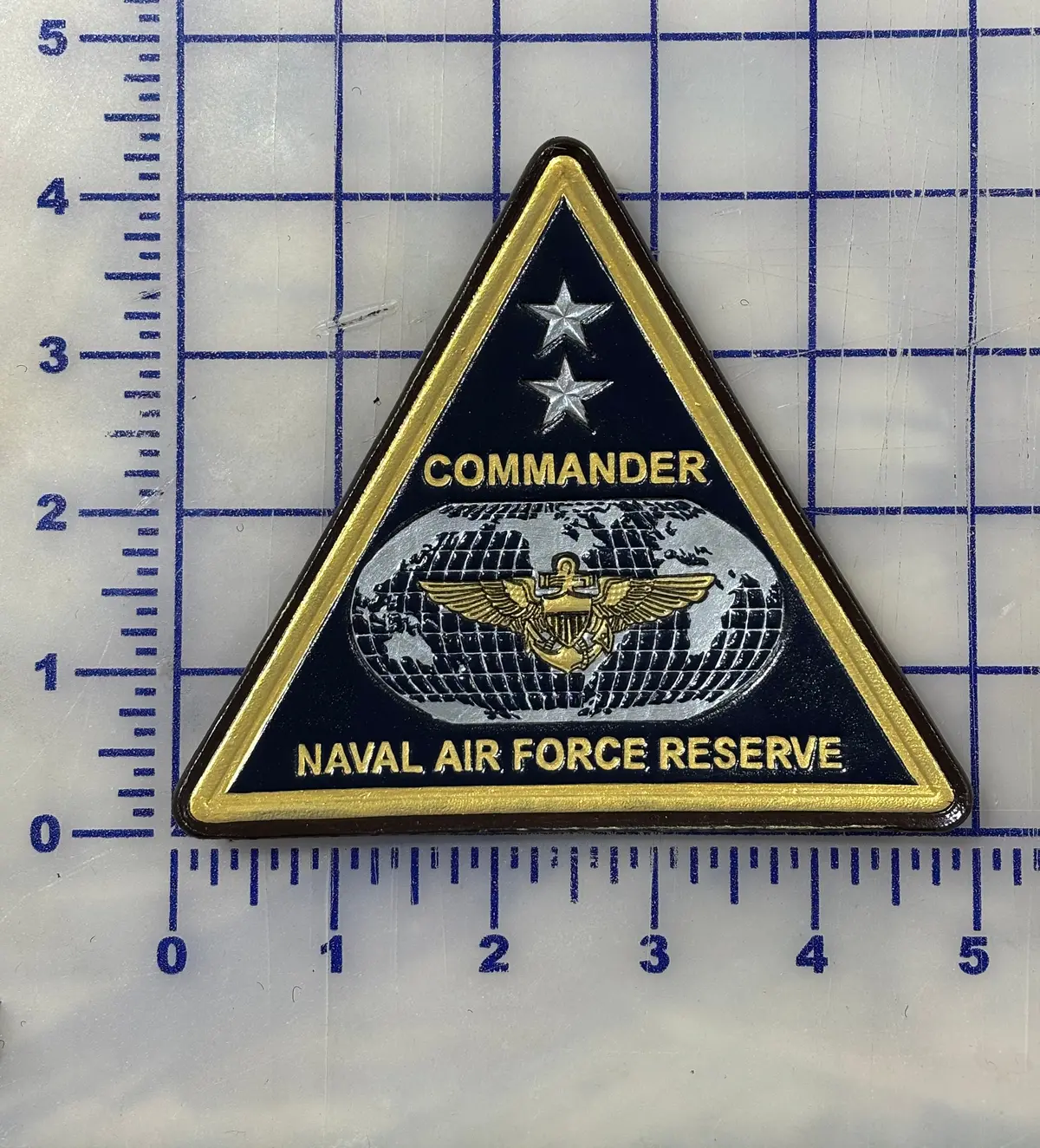 Officially Licensed Us Navy Commander Naval Air Force Reserve Leather Patch 1