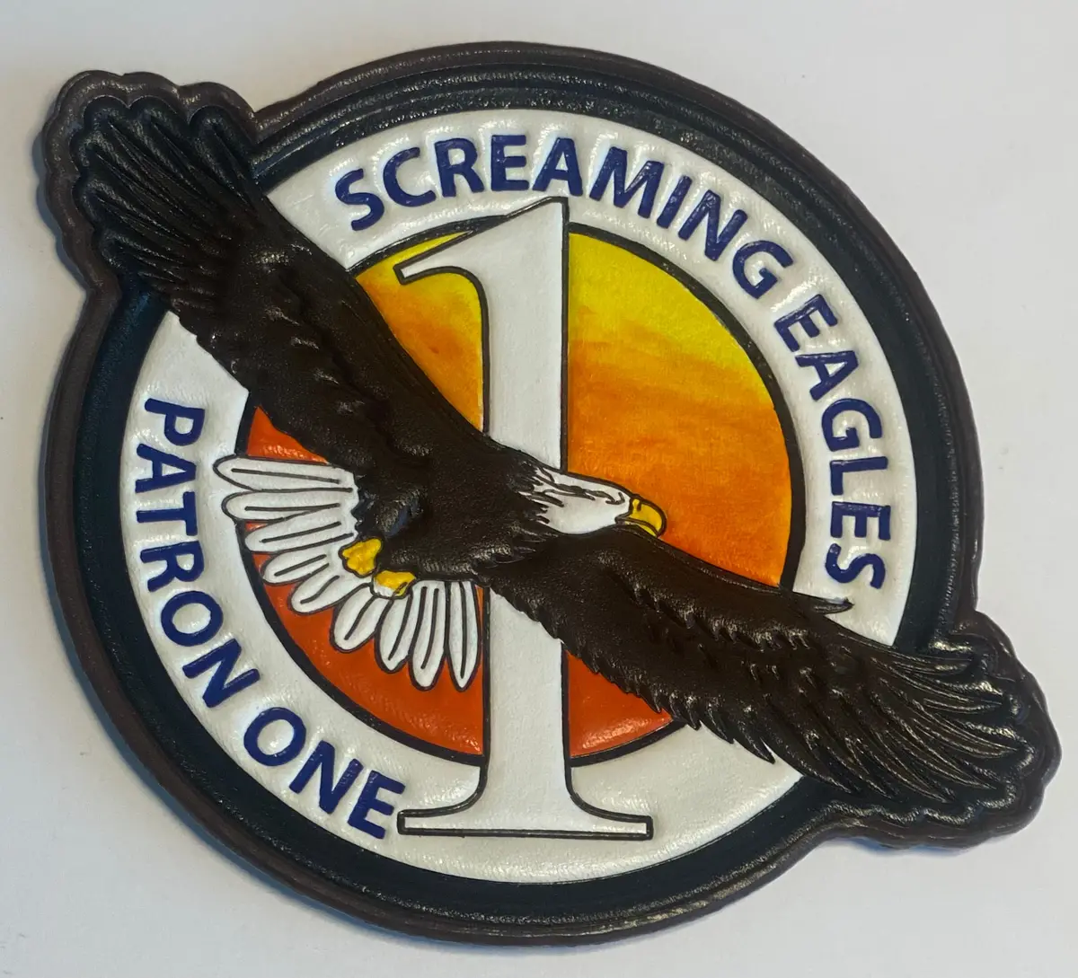 Officially Licensed Vp-1 Screaming Eagles Leather Patches 1