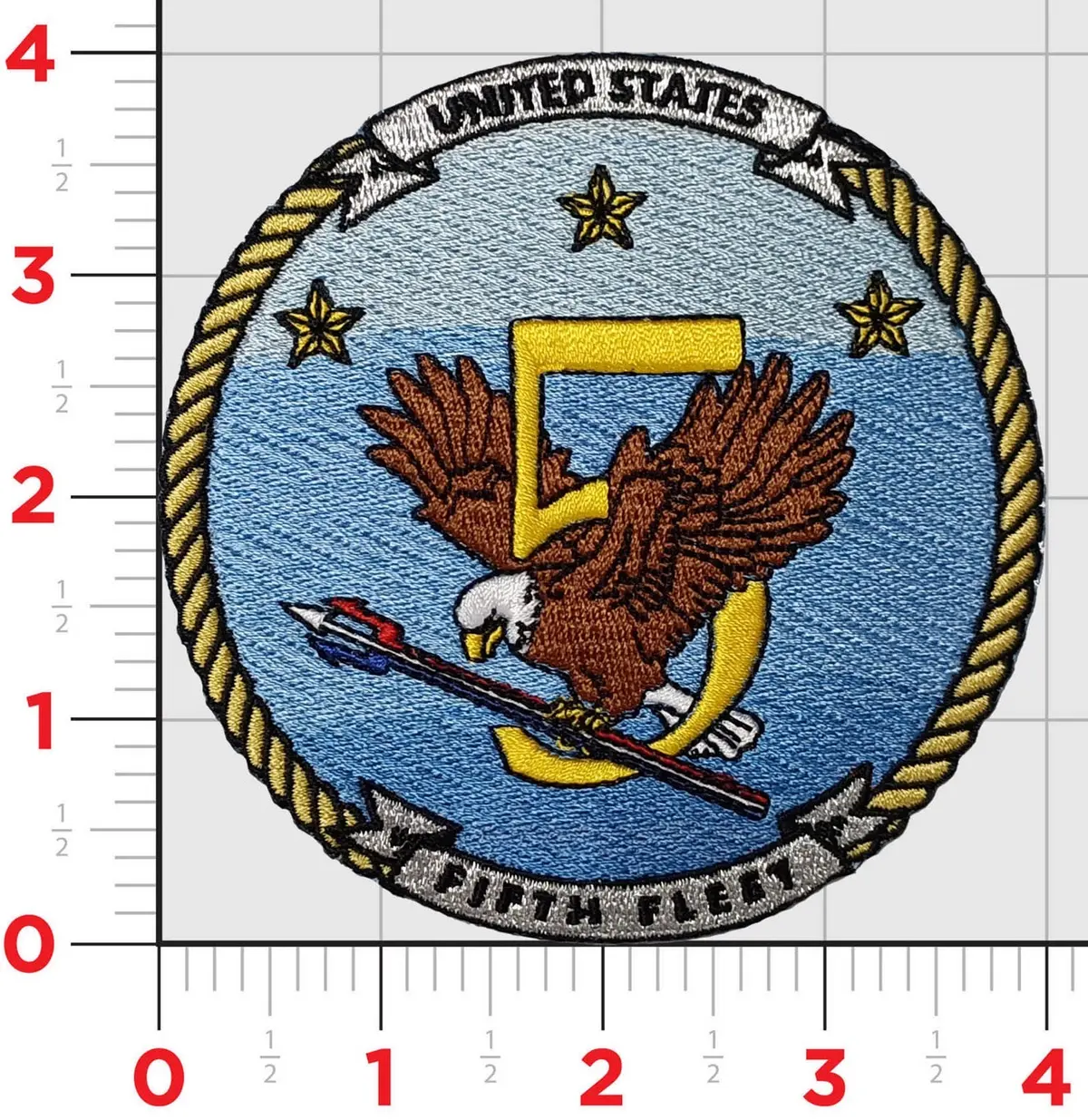 Officially Licensed Us Navy 5Th Fleet Patch 1