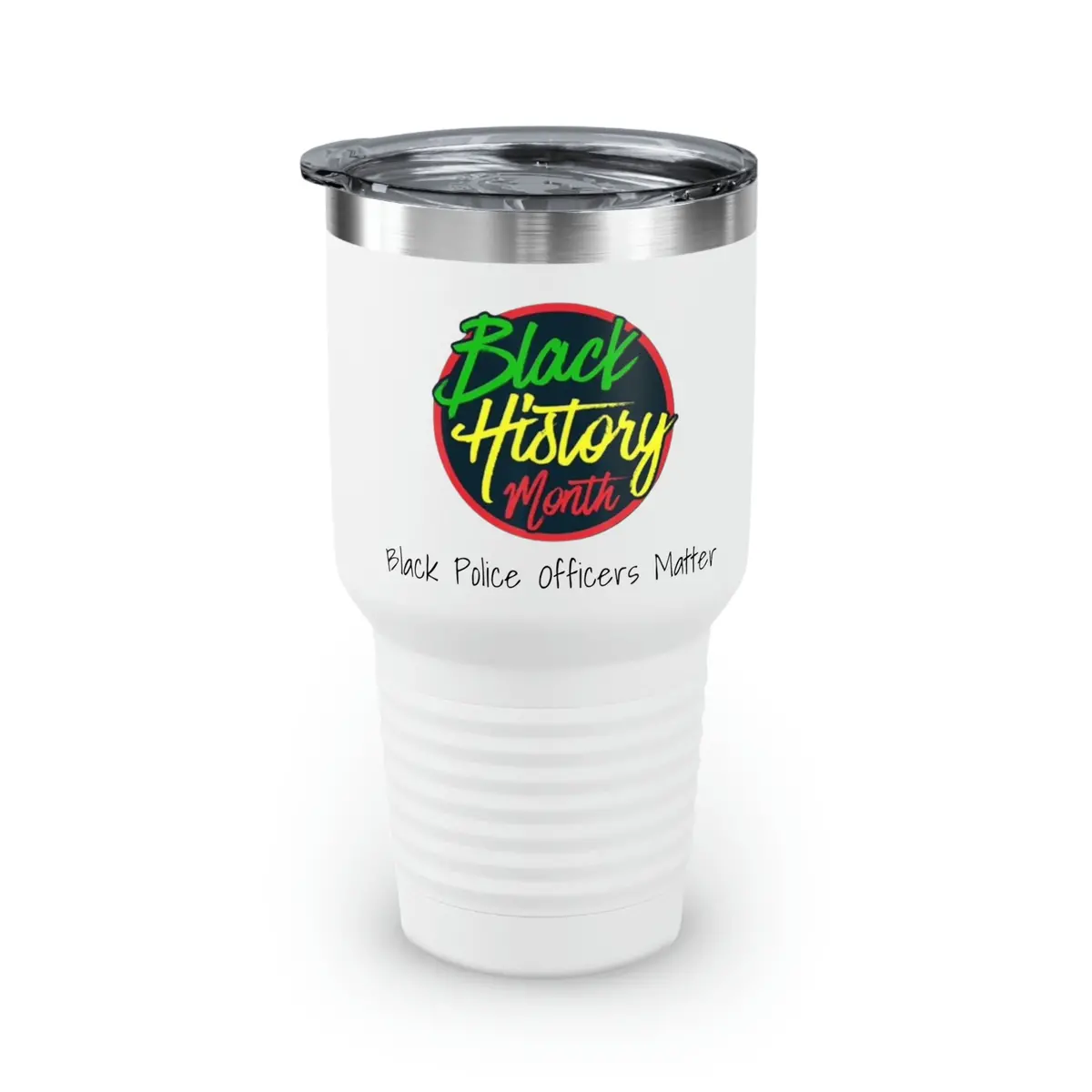 Black Police Officers Matter Ringneck Tumbler, 30Oz 1