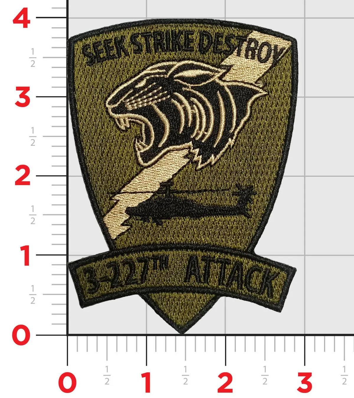 Us Army 3-227 Black Cats Patch 1