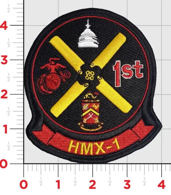 Officially Licensed Hmx-1 Nighthawks Squadron Patch 1