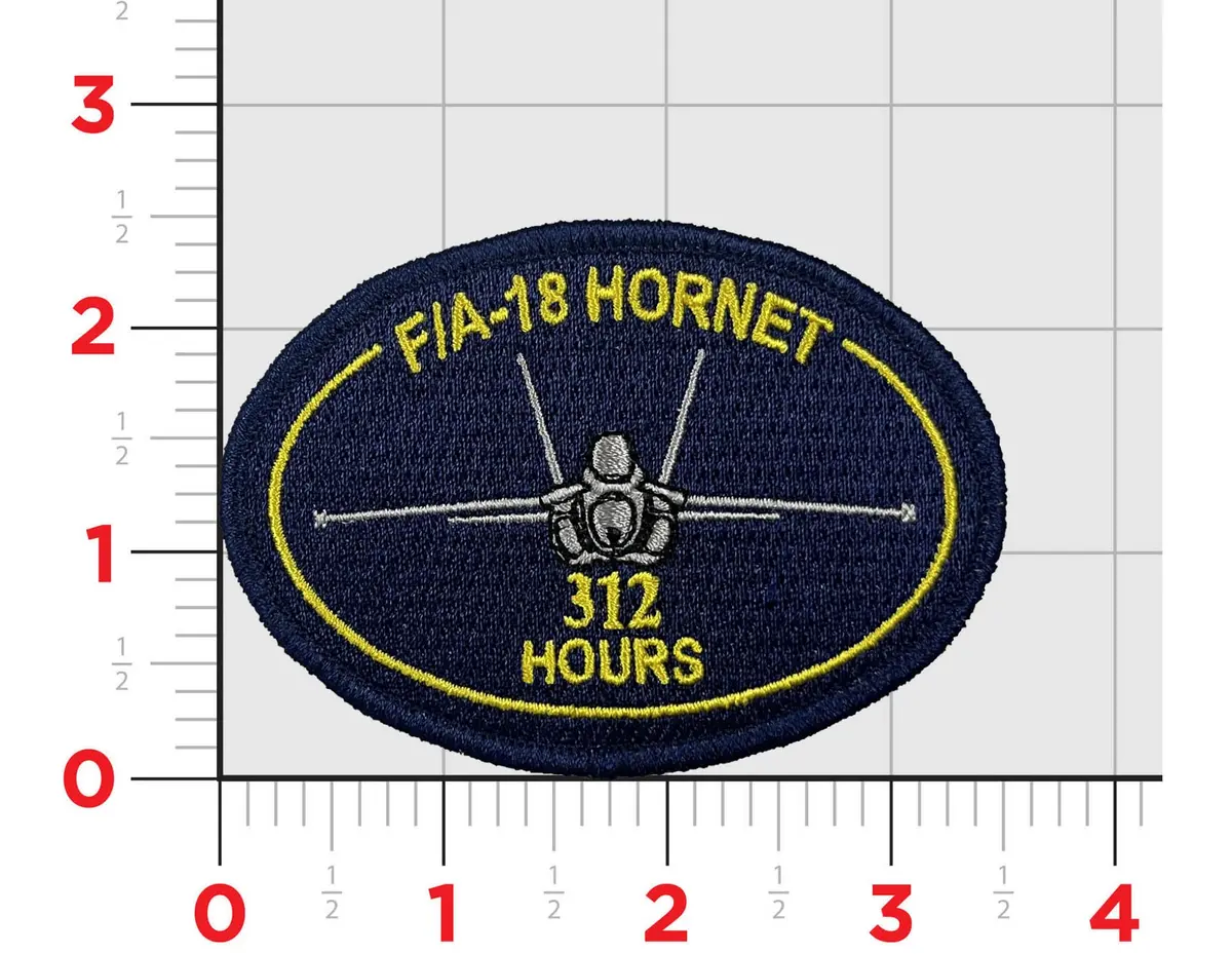 Official Vmfa-312 Checkerboards F-18 Hours Patch 1