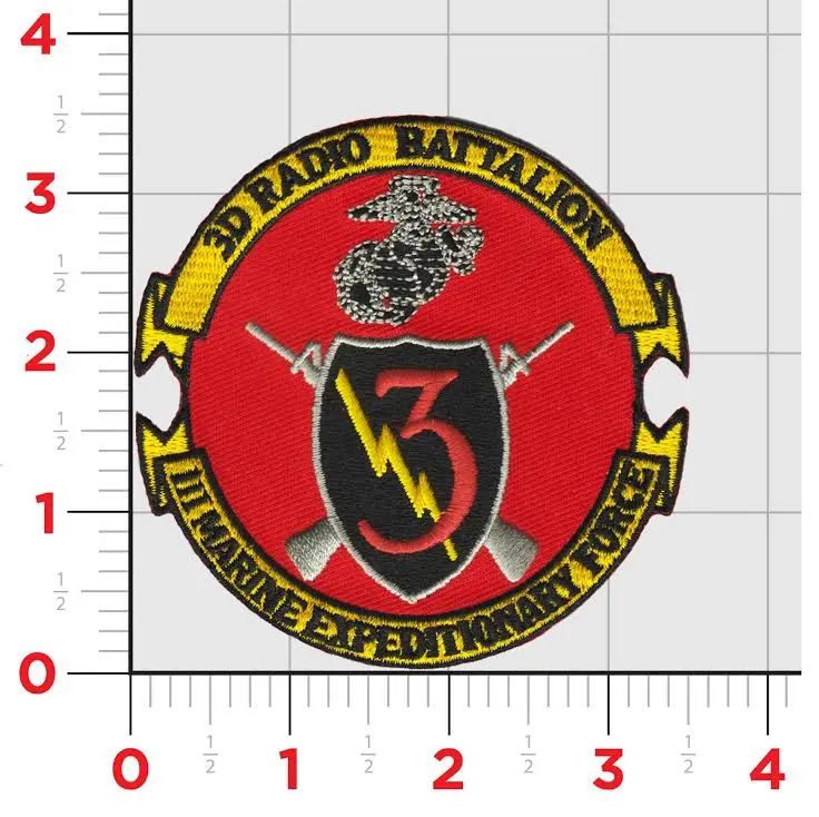 Officially Licensed Usmc 3D Radio Battalion Patch 1