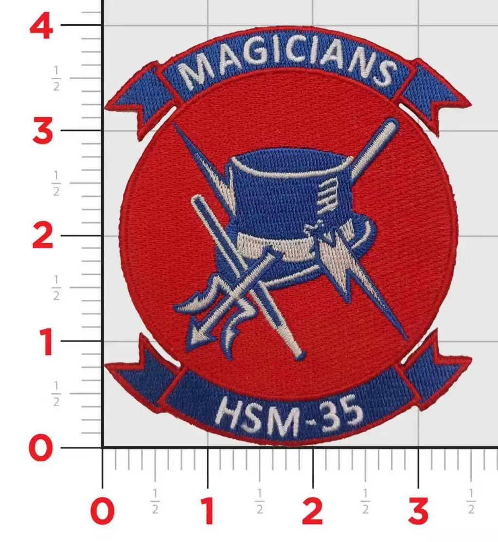Officially Licensed Us Navy Hsm-35 Magicians Patch 1