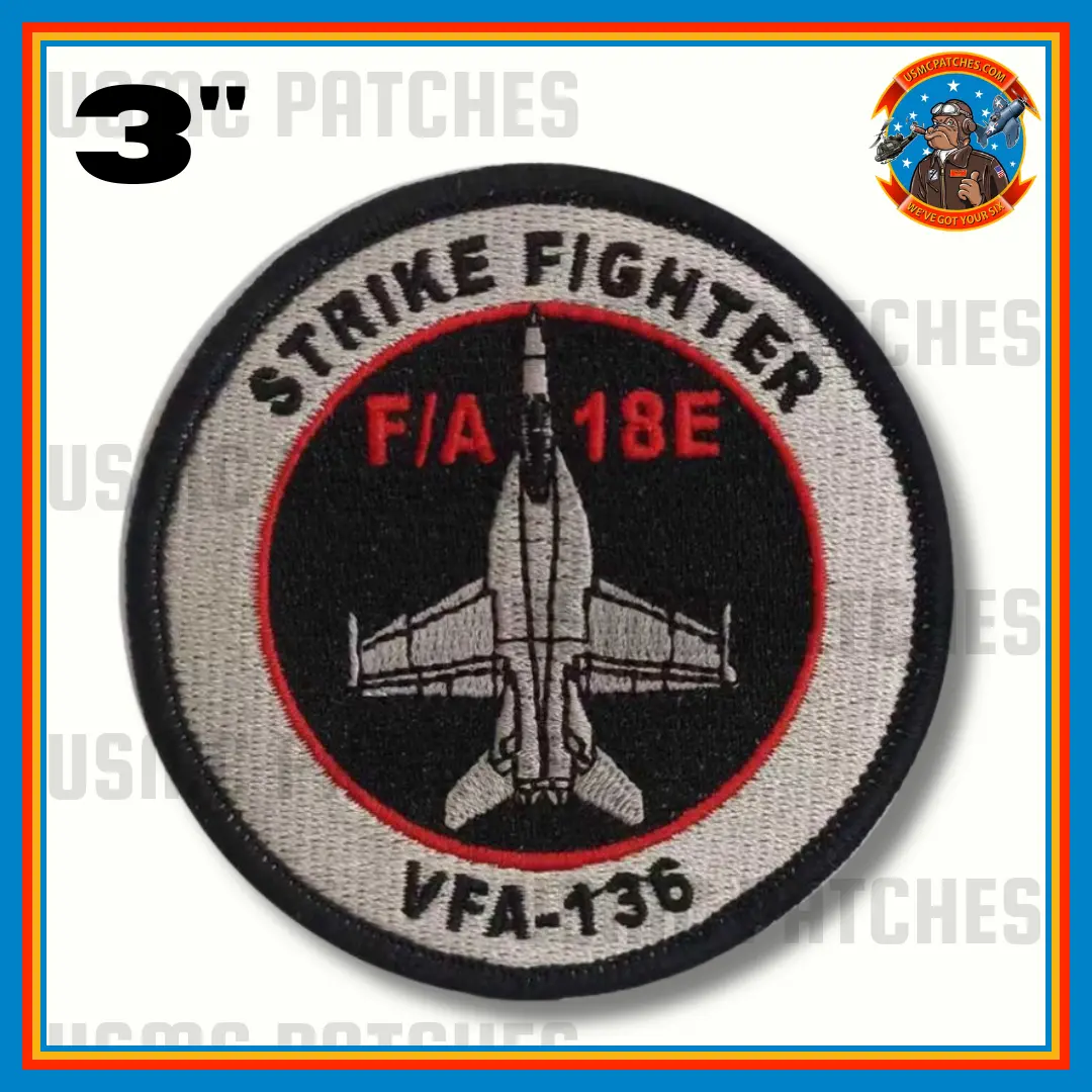 Official Vfa-136 Knighthawks F/A-18E Super Hornet Shoulder Patch 1