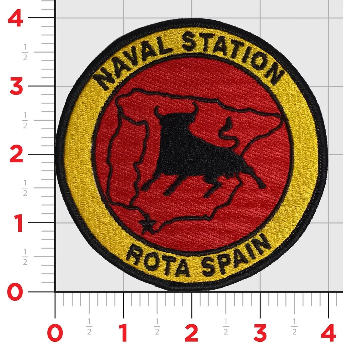 Officially Licensed Naval Station Rota Spain Patch 1