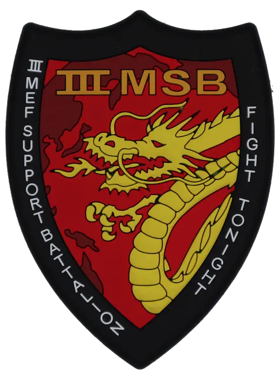 Officially Licensed Usmc 3Rd Marines Expeditionary Force Support Bn Pvc Patch 1