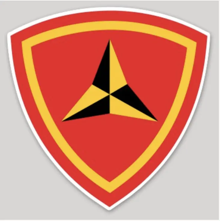 Officially Licensed 3Rd Marine Division Sticker 1