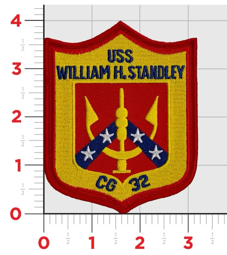 Officially Licensed Us Navy Uss Standley Cg-32 Patch 1