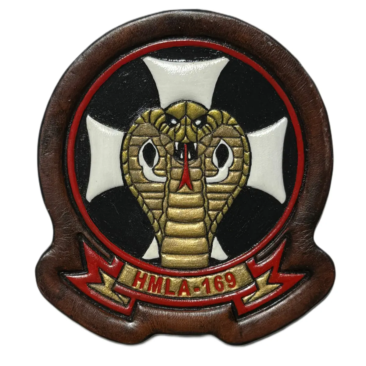Officially Licensed Usmc Hmla-169 Leather Patch 1