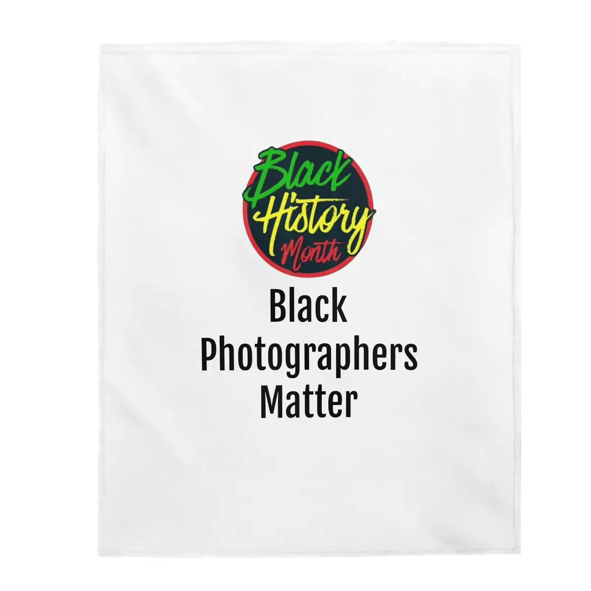 Black Photographers Matter Plush Blanket 1