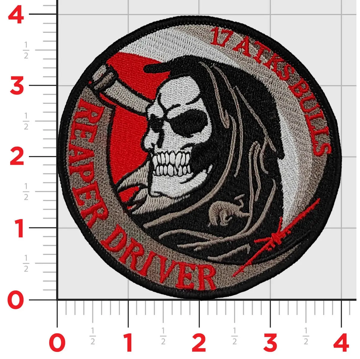 Official Usaf 17Th Attack Squadron Bulls Reaper Driver Patch 1