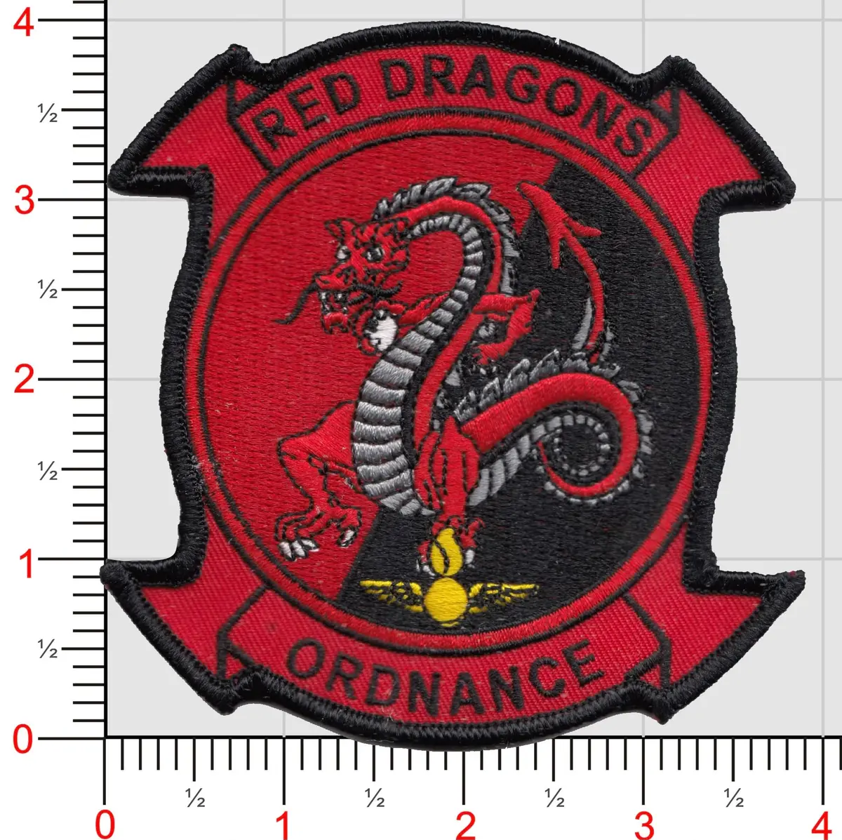 Official Vmm-268 Red Dragons Ordnance Patch 1