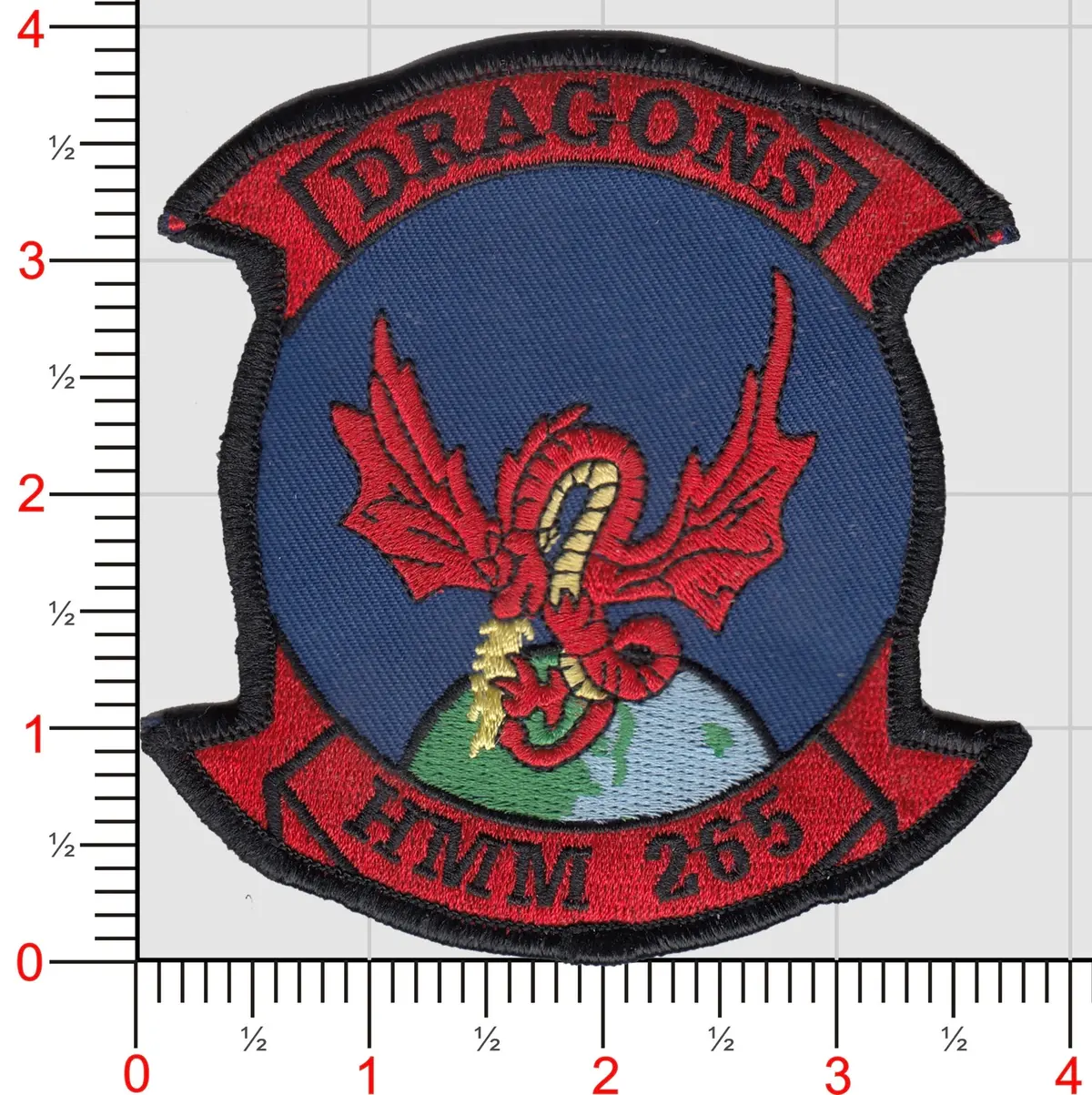 Officially Licensed Usmc Hmm-265 Dragons Patch 1