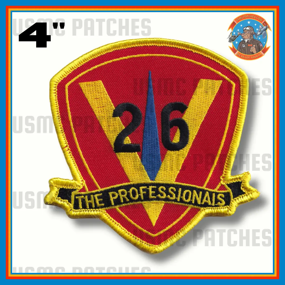 Officially Licensed Usmc 26Th Marines The Professionals Patch 1