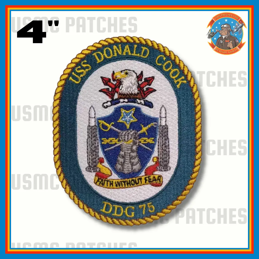 Officially Licensed Us Navy Uss Donald Cook Ddg-75 Patch 1