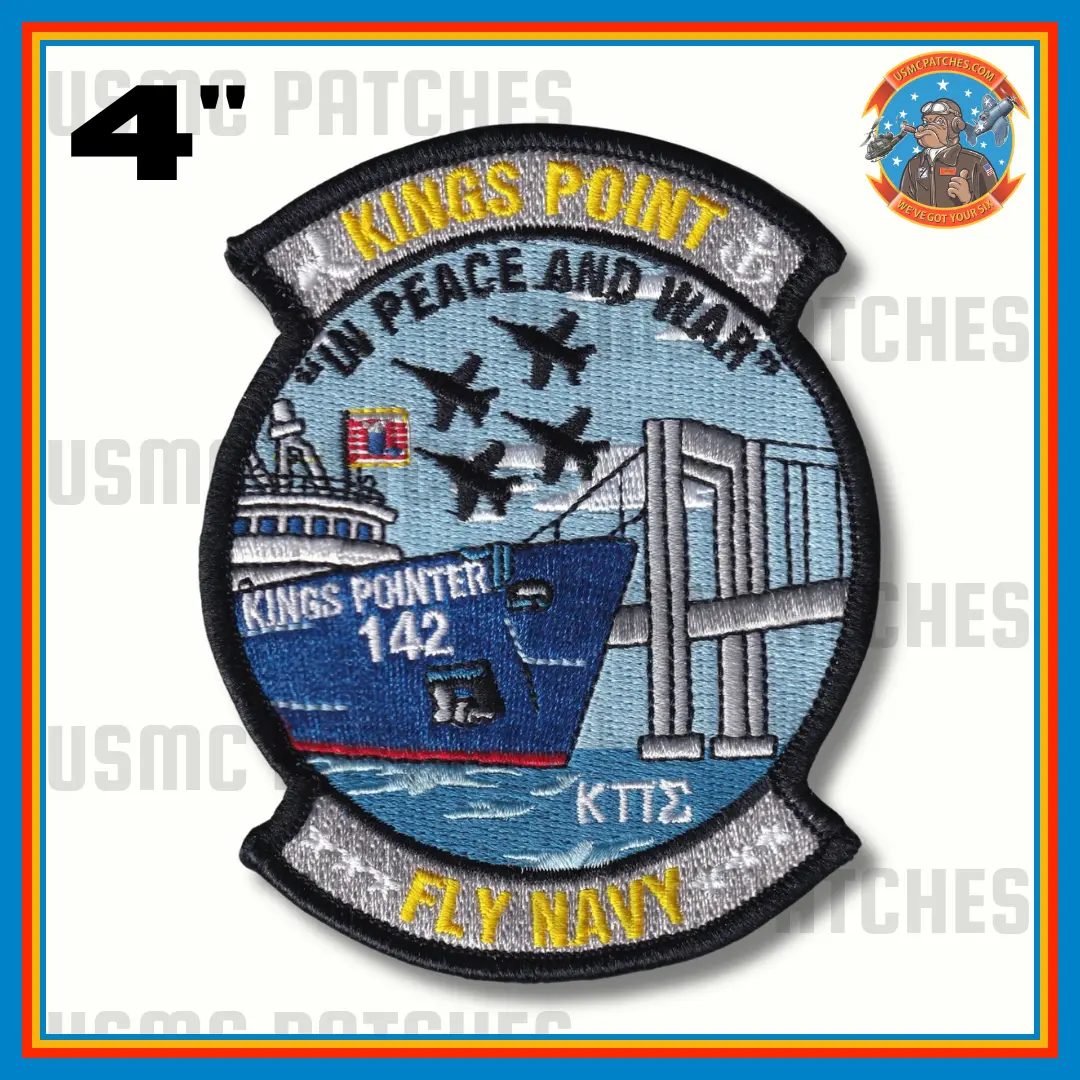 Official Merchant Marine Kings Point Fly Navy Patch 1