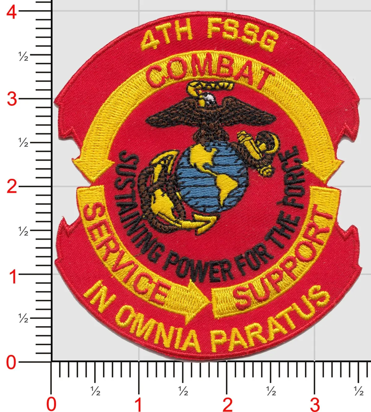 Officially Licensed Usmc 4Th Fssg Field Services Support Group Patch 1