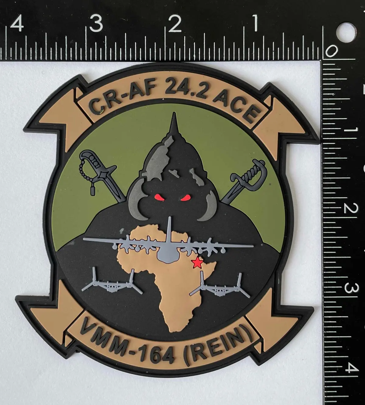 Official Vmm-164 Knightriders Rein 24.2 Africa Pvc Patch 1