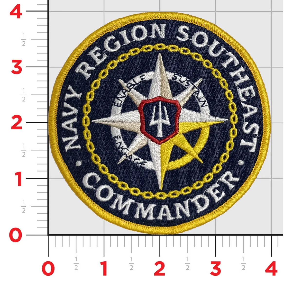 Officially Licensed Navy Region Southeast Commander Patch 1